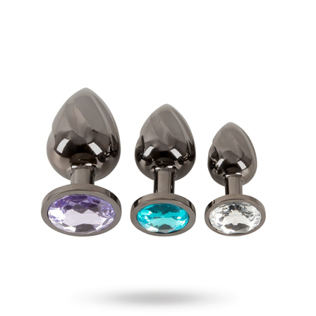 ANOS Metal Butt Plug - Vuxen.se - Analleksaker i set, butt plug trainer, anal kit