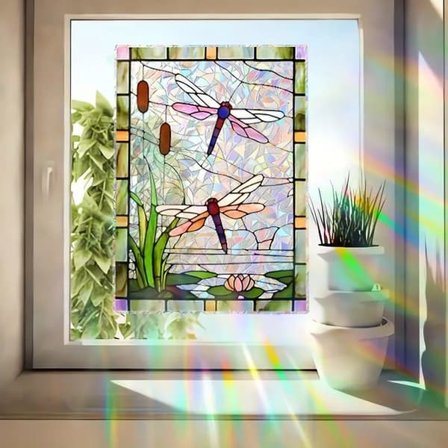 Ikkunakalvo Sudenkorento Staattinen Ikkunakalvo 29,5x40cm Uudelleenkäytettävä Lasitarra Sisäkäyttöön 29,5x40cm