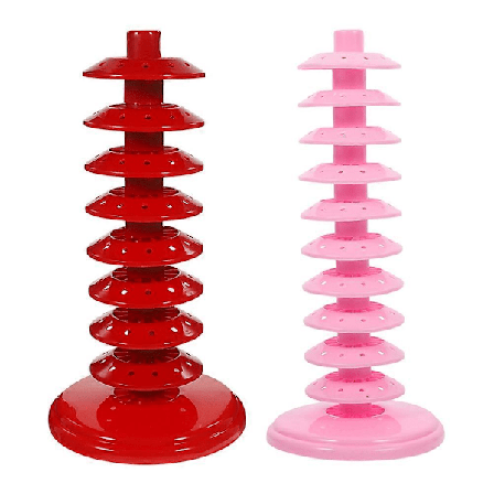 2 stk. Cake Pops Stativ med Flere Hull Lollipop Holder Lollipop Display Stativ Cake Pops Tørkestativ