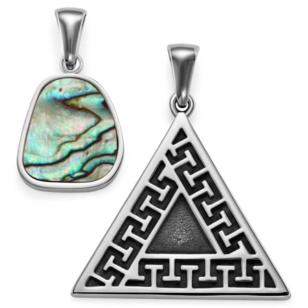 Atlantis | Zestaw zawieszek ze słuchotką i trójkątem z limitowanej edycji dla mężczyzn - Zawieszki do naszyjnika