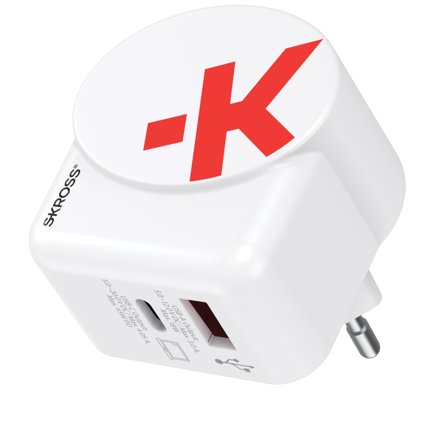 SKROSS EU USB Charger AC65PD - C to C cable included.