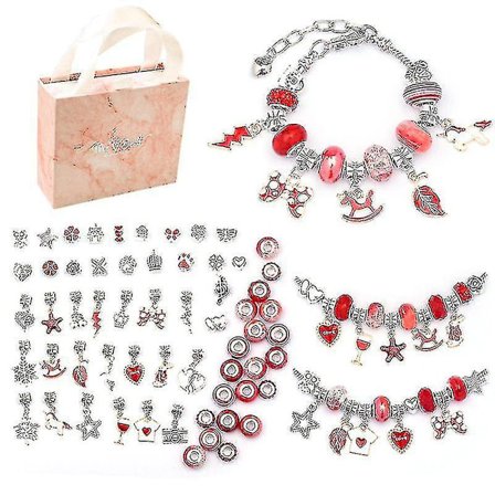 Smykkearmbånd-sett for DIY-håndverk, gave til barn, jenter og tenåringer