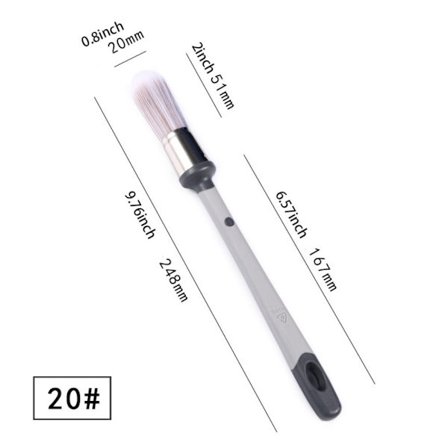 Spor Spiss Hjørne Trim Malerpensel 20 RUND RUND