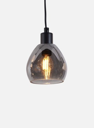 Nina vinduspendel Ø12 - sort/røk