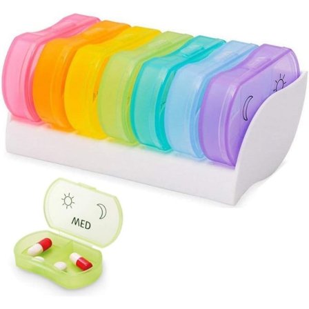 7 Dagar Pilleraskar En ask per veckodag. Doseringsask/Medicinask