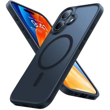 TORRAS Mobilskal till iPhone 16 Magsafe Skin-Touch Matte - Svart