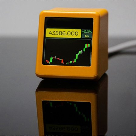 For NerdMiner BitCoin Cryptocurrency Display Aktier, Valutakurs, Pris Tracker Ticker Wea