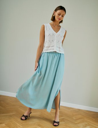 FREE/QUENT Fqcarly-Skirt - Blue - S