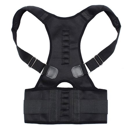 Magnetisk ryglæn med strategiske magneter og strækbart material