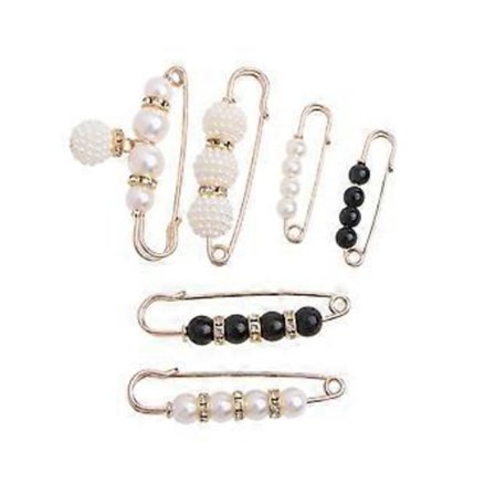 /EA/6 st/20 st Midjebandsnålstillbehör Bra Kvalitet Pärlor Kristall Guld Brosch Midjeåtstramande Klämma Anti-Exponerad Säkerhetsnål