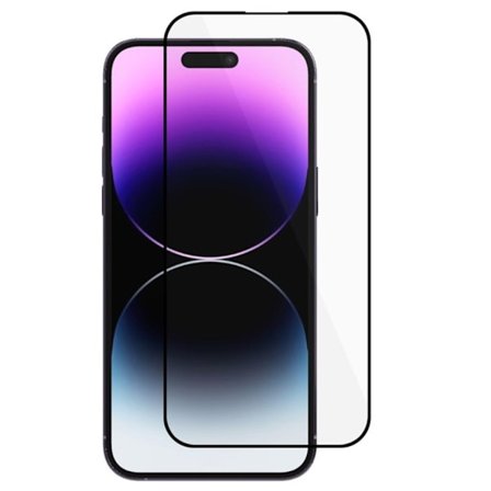 iPhone 16 Plus skärmskydd med svart ram