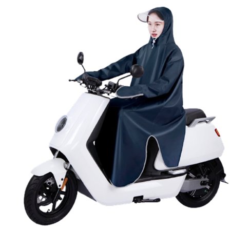 Regnponcho med ærmer / Regnfrakke til knallert, scooter, cykel