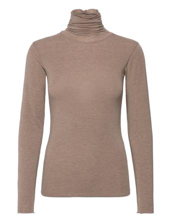 Cc Heart Lana Turtleneck Tops Knitwear Turtleneck Brown Coster Copenhagen