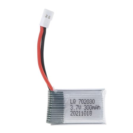 3,7 V 300 mAh Lipo-akku ladattava 702030 Li-polymeeriakku mallille E55 FQ777 FQ17W DFD F180 FY530 U816 U830 H107 X11C