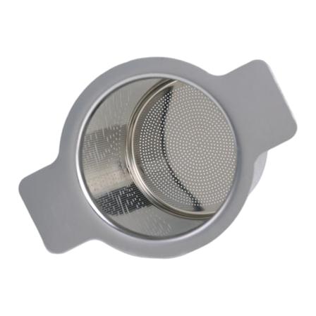 Teinfuser i rustfritt stål, metallkoppsil, løs blad