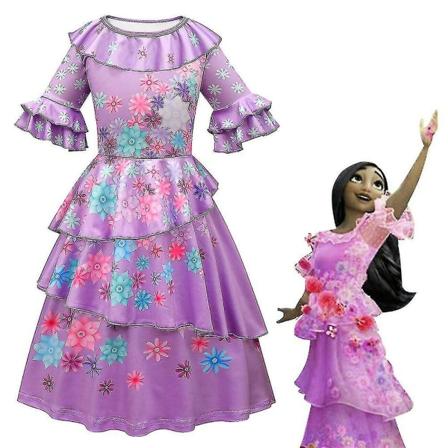 Encanto Isabela Fancy Up-Kostym för Barnflickor 7-8 Years