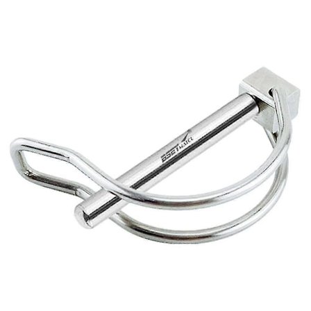 Aksel Låsepin, 316 Rustfrit Stål Sikkerhedskoblingspind - D-Type Sikkerhedsfjederstift til Landbrugsvogne, Vogne, Græs og Have 5*45mm