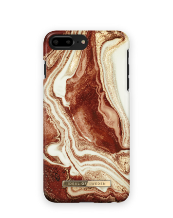 Fashion Case iPhone 7 Plus Golden rusty marble