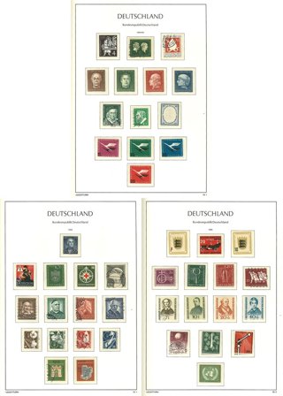 Vesttyskland til 1983 - Samling i 1 frimärksalbum