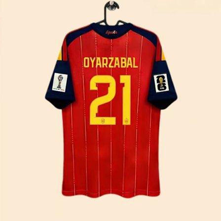 2026 VM i USA-Canada-Mexico Spania landslag hjemmedrakt nr. 21 OYARZABAL Fan Edition-trøye