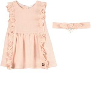 Carrément Beau Pink Frill Dress Set 2 Years - Clothing sets - 2 years - Pink - Mädchen