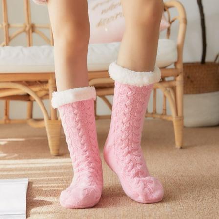 Dames Slippersokker Fuzzy Fluffy Cozy Cabin Vinter Fleece Blød