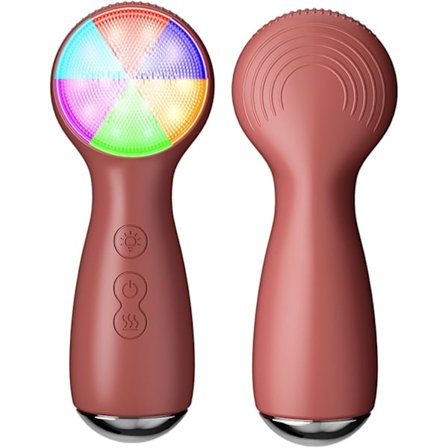 Sähköinen kasvojenpuhdistusharja, 3-in-1 ladattava silikonikuorinta 3 nopeudella syväpuhdistukseen ja hierontaan, pyörivä B