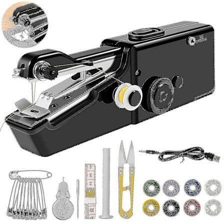 Mini bærbar håndholdt symaskine USB elektrisk skrædder hurtig sting husholdning