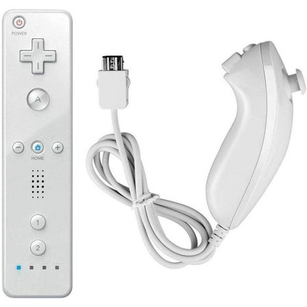 Wii Remote Plus + Nunchuck Motion Plus (Vit) Vit one size