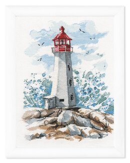 Stickpackung Bild Leuchtturm