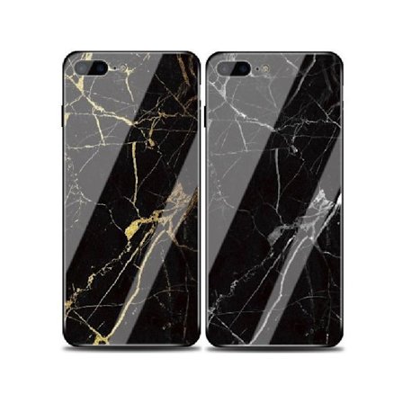iPhone 7 Marmorskal 9H Härdat Glas Baksida Glassback