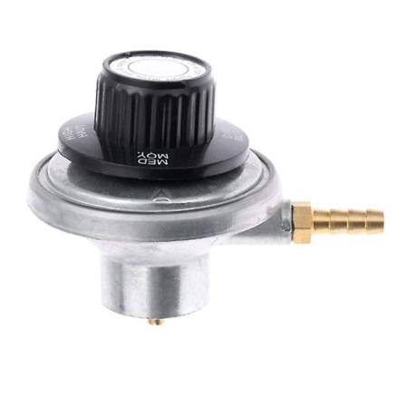 1 Pund Propan Tank Lavtrykk Justerbar Gassregulator Med 1/4 Tommers Barb Slangetilkobling