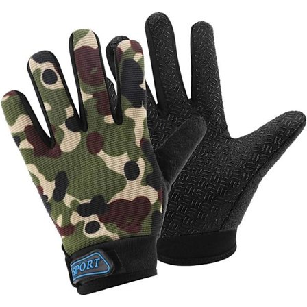 Lasten pyöräilyhanskat, lasten kalastushanskat, 4-10-vuotiaille pojille ja tytöille urheiluhanskat, hengittävät liukumattomat täyspitkät hanskat, 