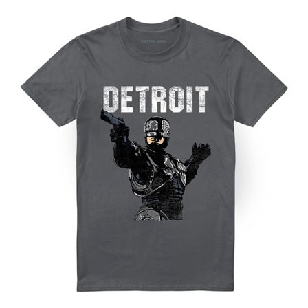 Robocop Unisex Vuxen Detroit T-Shirt M Kolgrå