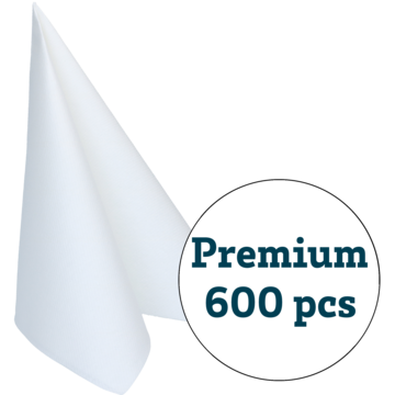 SERVIETT AIRLAID HVIT 40X40CM