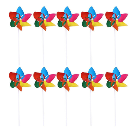 36 STK. Reklame Plastik Vindmølle Legetøj Sjovt Vindmølle Legetøj Kreativt Vindmølle Legetøj Tidlig Pædagogisk Legetøj til Børn Leger Farverigt