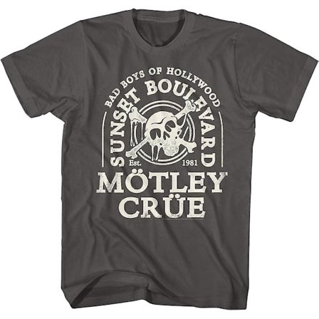 Motley Crue Rock Band Bad Boys Of Hollywood Est 1981 Vuxen kortärmad T-shirt