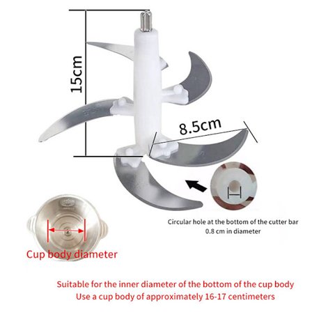 Sähköisen lihamyllyn terämurskaimen varaosat 2L/3L/4L M
