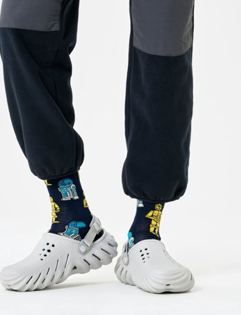 Happy Socks Star Wars R2-D2 & C-3Po Sock - Navy - 41-46