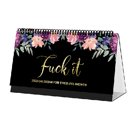 Trette Kvinner Kalender 2025, Trette Kvinner Veggkalender, Morsom Nyhet Månedskalender, Håndlaget Hengekalender for Hjemmekontor med Krok