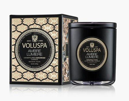 Voluspa Ambre Lumiere Duftlys Classic Boxed 60t