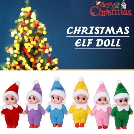 Christmas Tree Elf Doll Home Oranment Kids Baby On The Shelf Elf