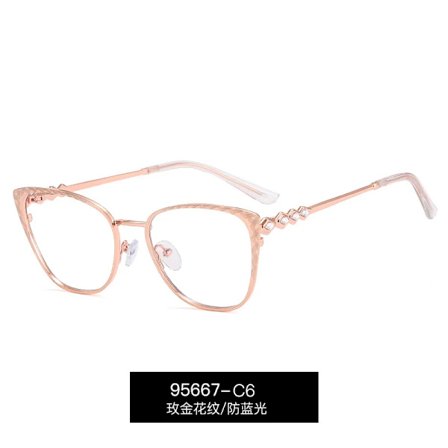 95667 Optiset metallirunkoiset fotokromiset silmälasikehykset miehille ja naisille, lasit, jotka vaihtavat väriä päivän aikana