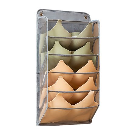 2 stk. vægmonteret tøjopbevaringsskab Organiser til bh undertøj sokker slips, hængende hylde pladsbesparende opbevaringsposer