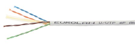 Eurolan 19D-U6-25WT-0 Datakabel hvit, LSZH, Dca Kappet, Stikkontakter & kabler