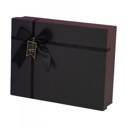 Gaveesker med lokk til gaver, gaveesker med bånd til jul, morsdag, høytider, farsdag(6,6x4,7x2,3 tommer)