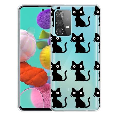 Deco Samsung Galaxy A53 5G Etui - Små Katte Black