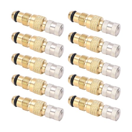 10 stk. traktor luft-væskeventiler dæk messing ventilstamme Tr218a Ch3 kernehuse udskiftning