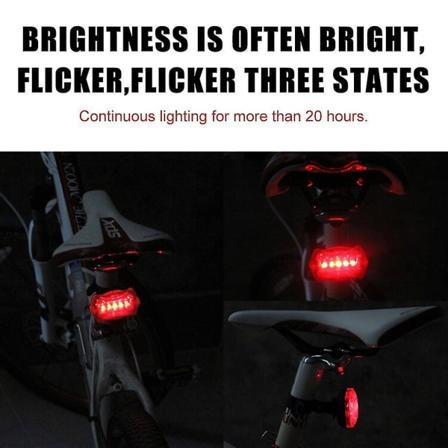 5 LED Sykkelhovedlys Frontlykt Baklyssett