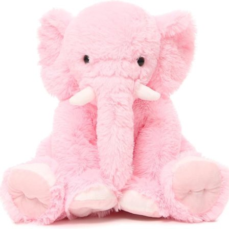 Elefant bamse, 50cm stor elefant plyslegetøj, pink